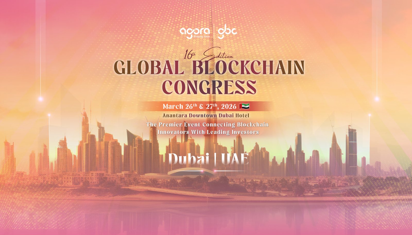 blockchain sponsored event backdrop convenion center